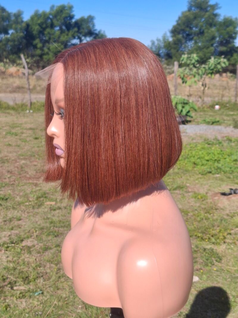 8" Chocolate Brown 2x6 HD lace Vietnamese Bone straight - Image 3