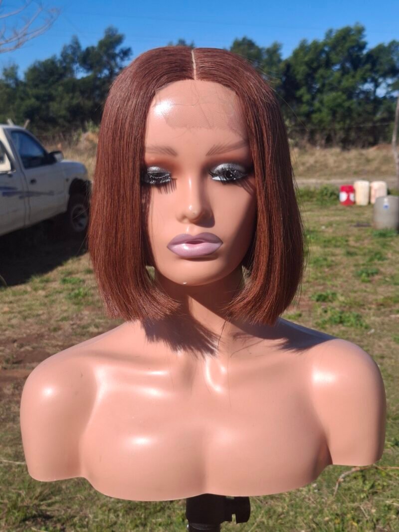 8" Chocolate Brown 2x6 HD lace Vietnamese Bone straight - Image 2
