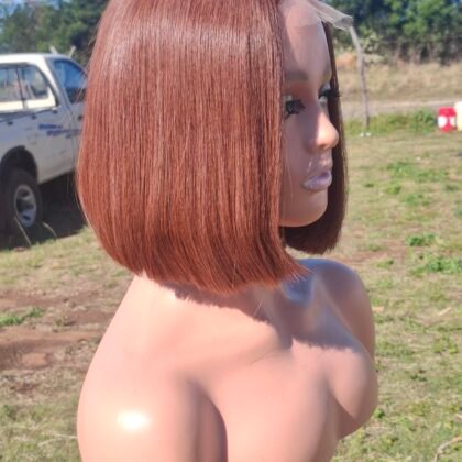 8" Chocolate Brown 2x6 HD lace Vietnamese Bone straight