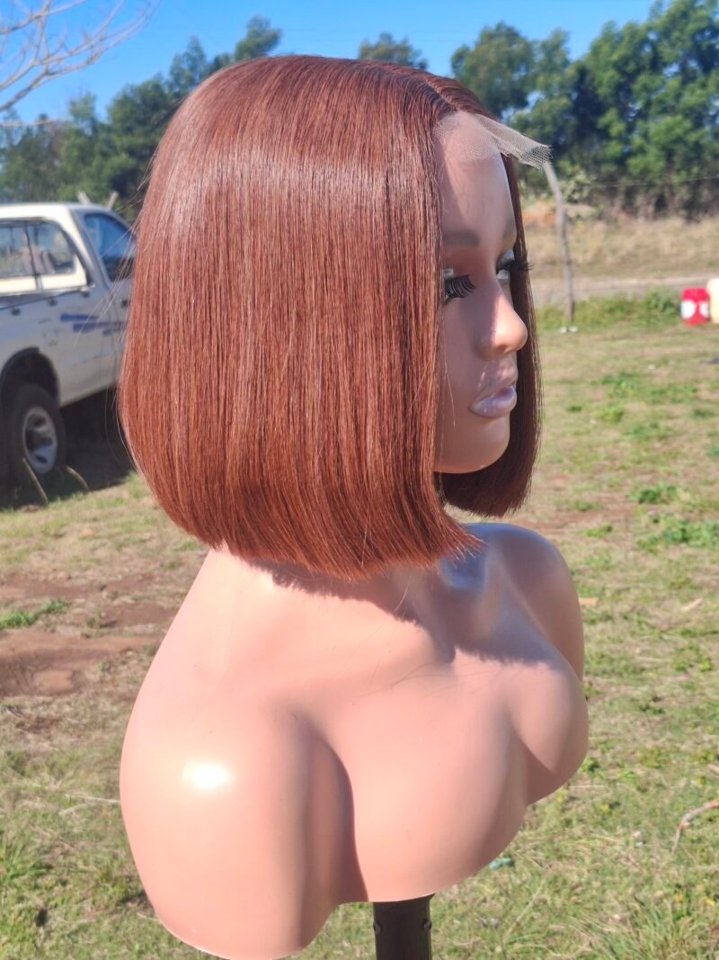 8" Chocolate Brown 2x6 HD lace Vietnamese Bone straight