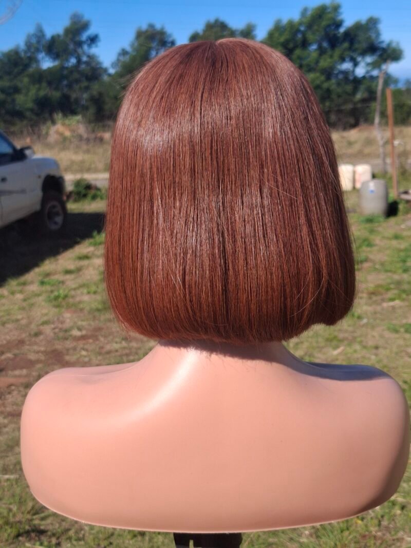 8" Chocolate Brown 2x6 HD lace Vietnamese Bone straight - Image 4